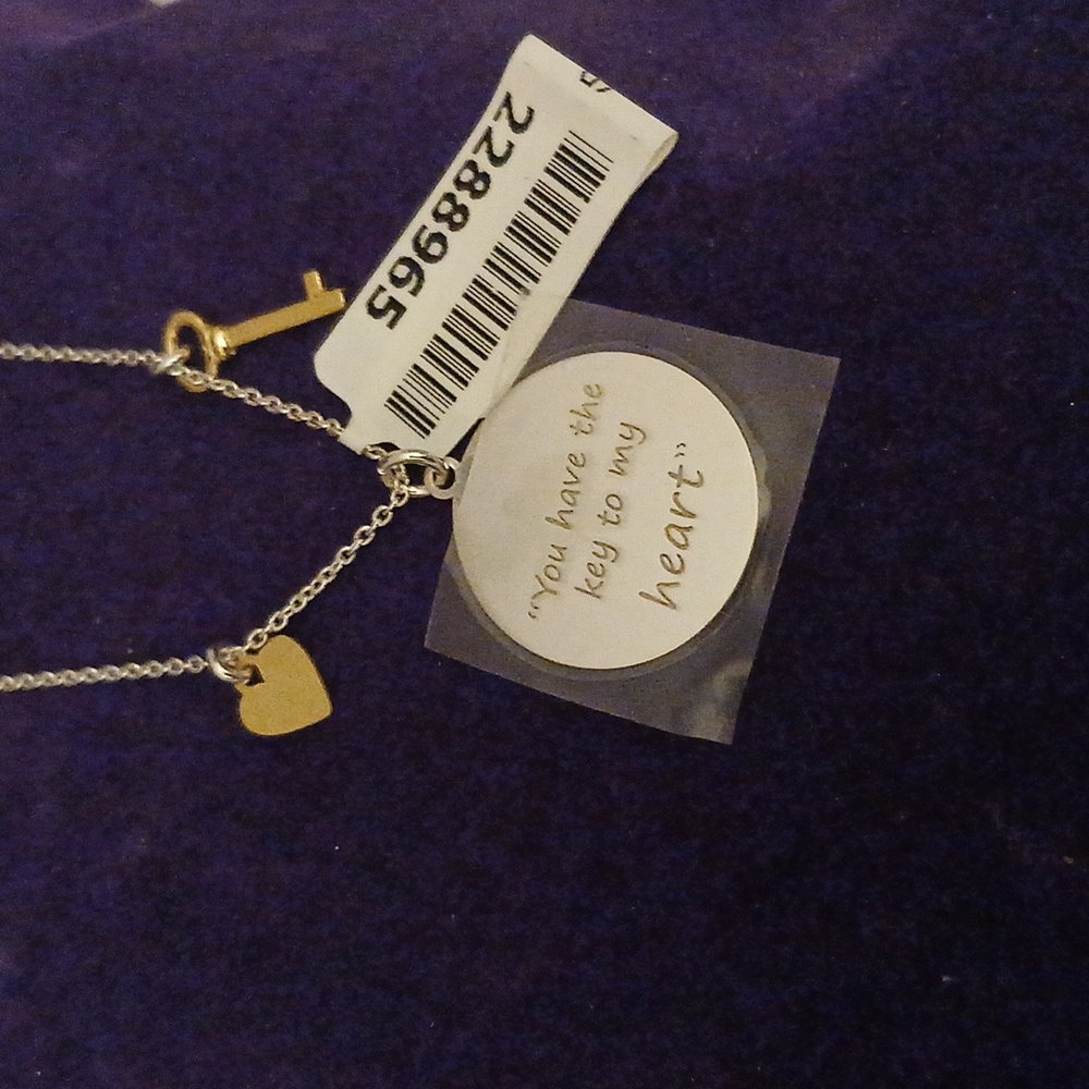 2288965-1. Unisex Charm "Key to Heart" Nklace 16-18"